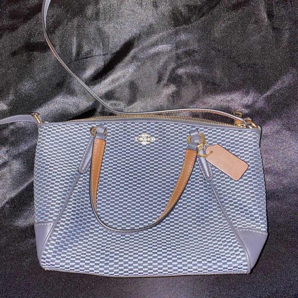 Blue Coach Cross Body Purse